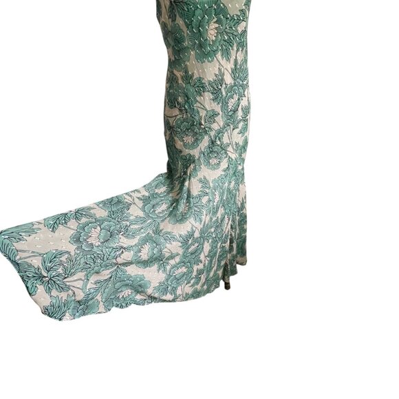 Diane von Furstenberg DVF Leeann Camellias Storm Maxi Dress - M - Picture 4 of 10